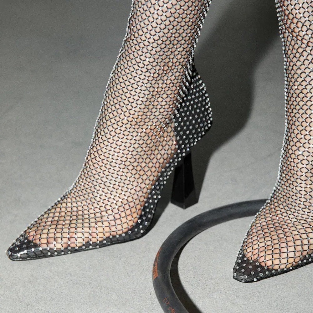 Mango Jeweled Ankle Boot